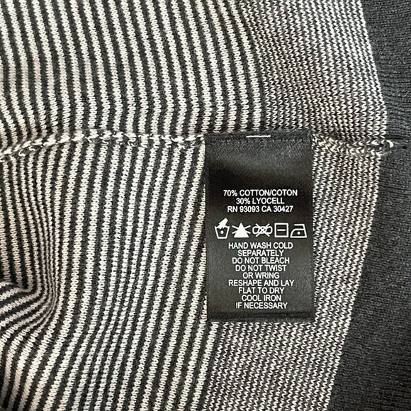 NIC+ZOE Striped Pullover Sweater Women M NWT Cotton Blend Long Sleeve Scoop Neck - Picture 10 of 10